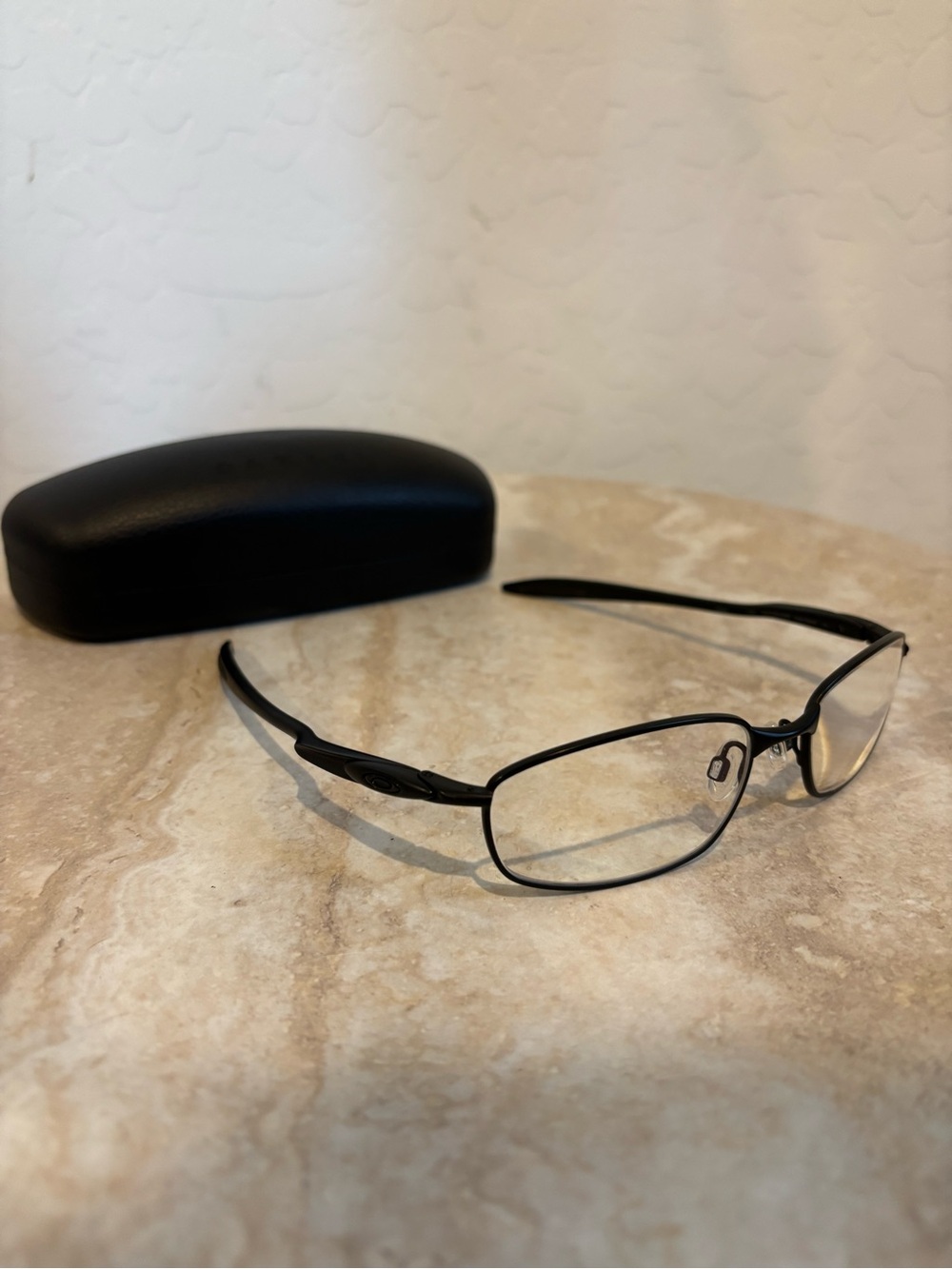 Oakley Blender 6B Men's Black Metal Oval Eyeglasses with Case